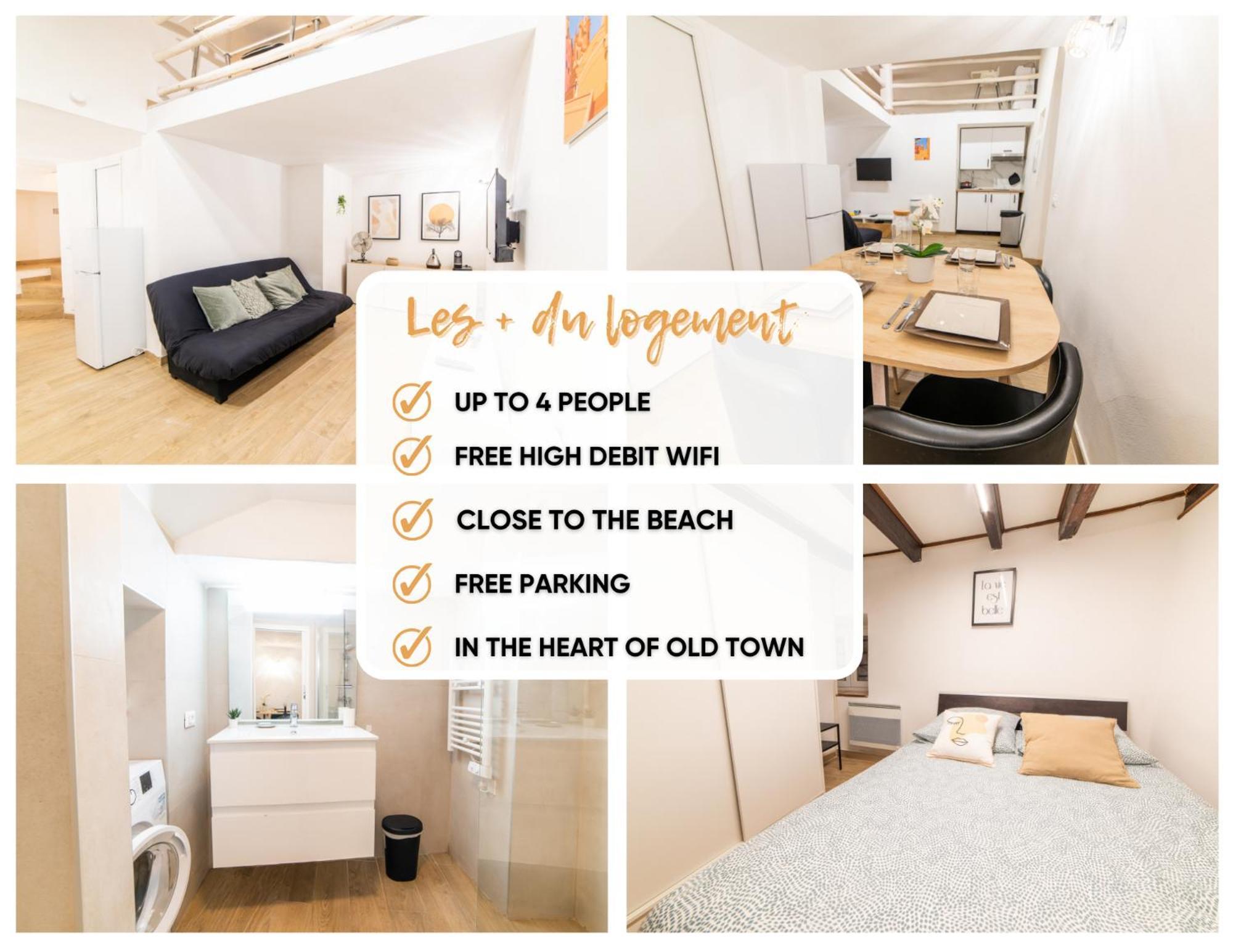 Ou Mentounasc - Duplex Vieille Ville Menton - Free Parking מראה חיצוני תמונה